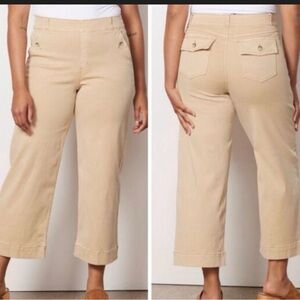 SPANX Tan Wide-Leg Pants